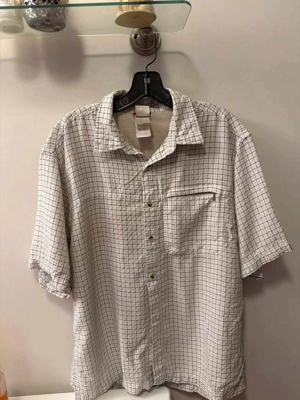 The North Face Men's Plaid Modal Blend Short‎ Sleeve Outdoor Hiking Shirt